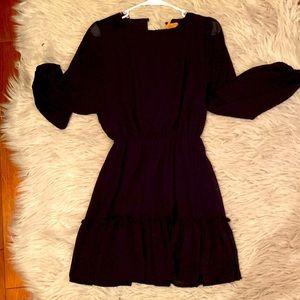 Black sheer dress